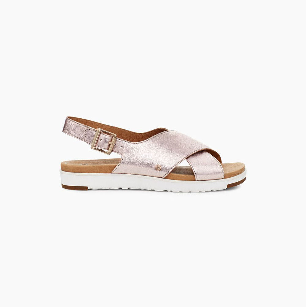 UGG Kamile Metallic Metal Sandals for Women (EHNS69175)